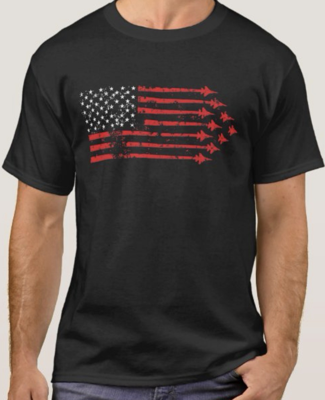 Fighter Jet Flag Shirt